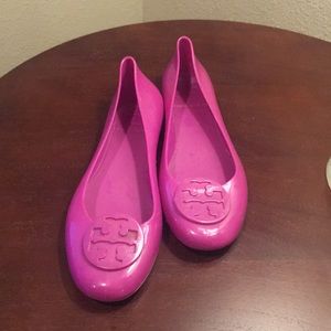 Tory Burch Pink Jelly Flats